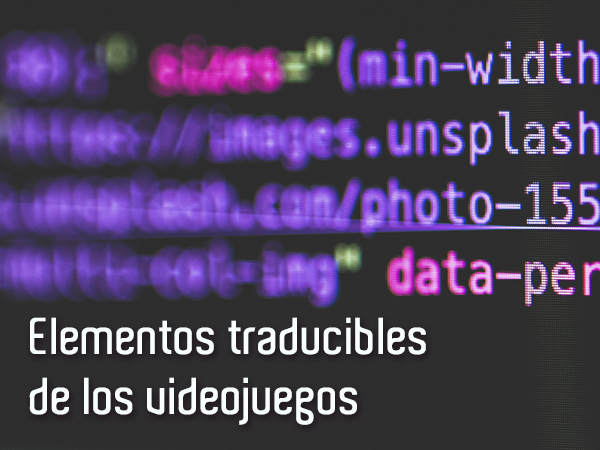 elementos traducibles de los videojuegos
